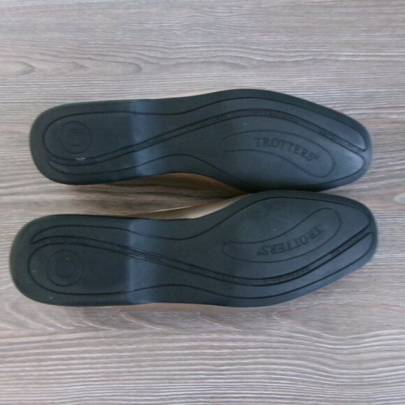 Trotters FRANCIE II Gold Metallic Leather Loafers 7.5N 7.5 Narrow - Picture 13 of 15